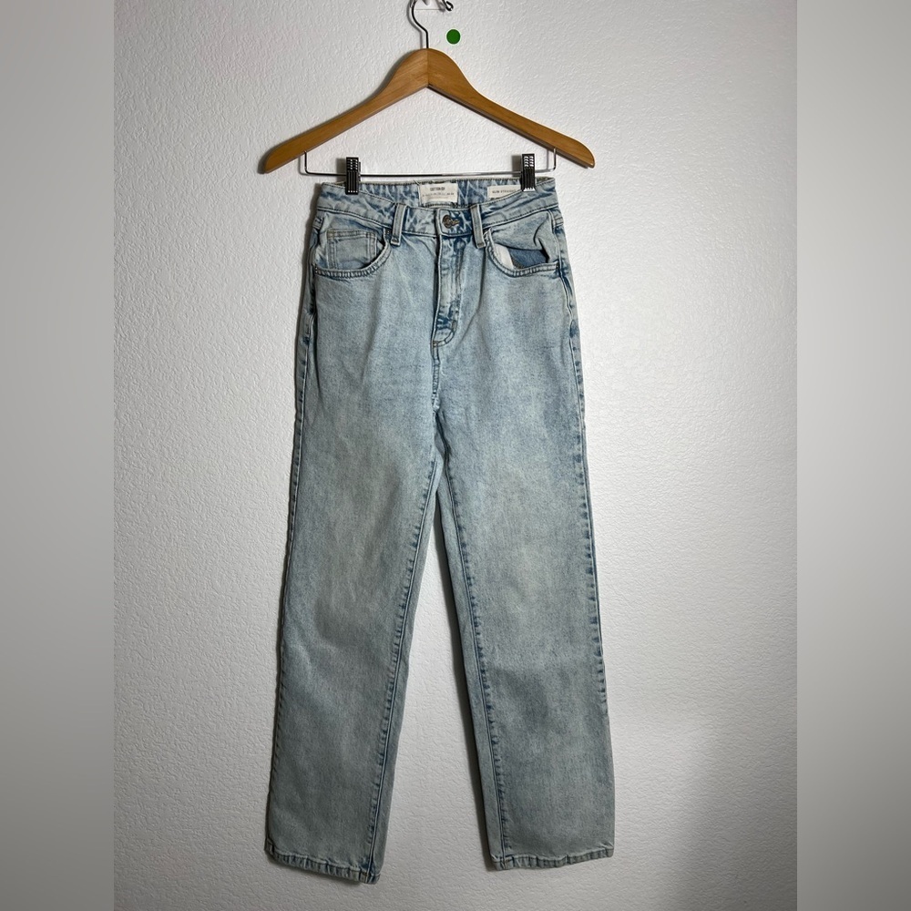 Cotton on high rise slim straight jeans light blue 6